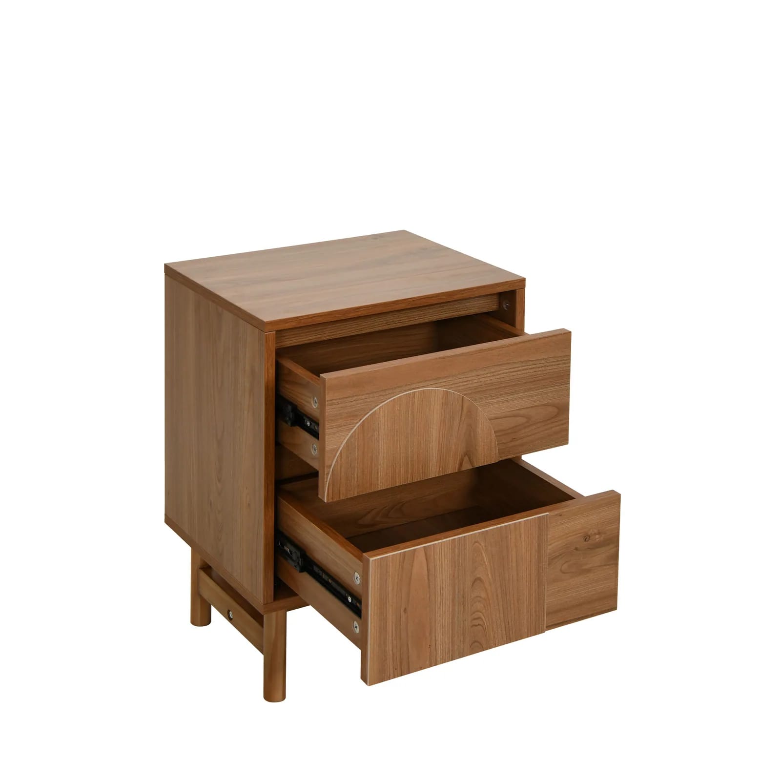 Pieds en bois de la table de chevet Abby