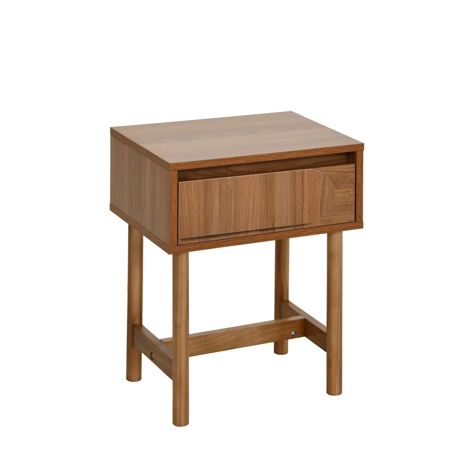 Table de chevet Abby un tiroir dans une chambre
