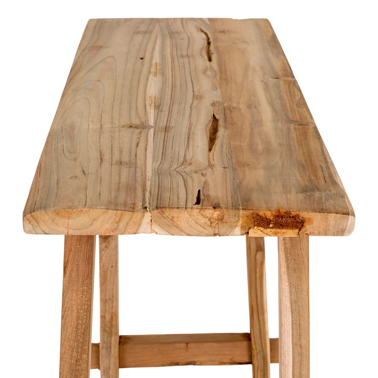 Console Girona en teck dans une entrée