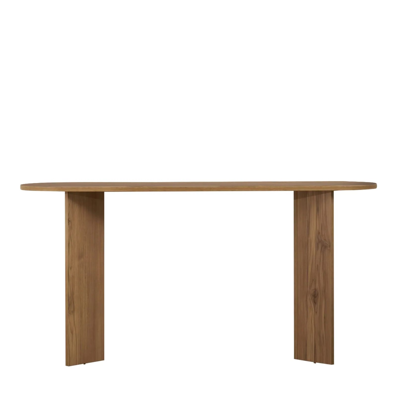 Plateau ovale en bois de la console Sam