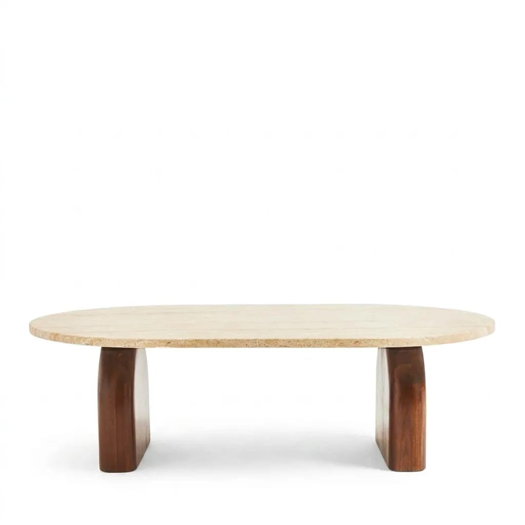 Pied en bois de la table basse Lipali