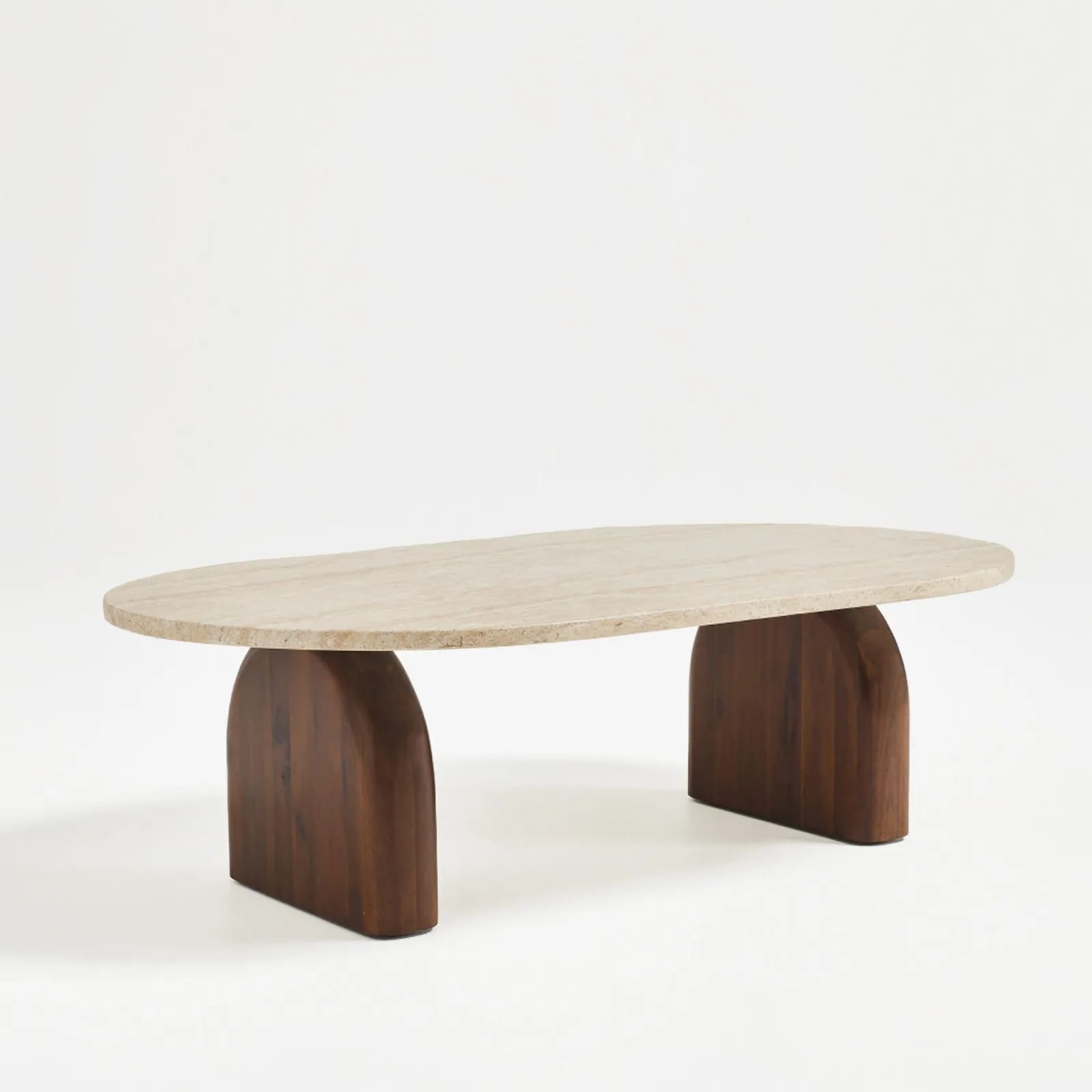 Plateau effet travertin de la table basse Lipali