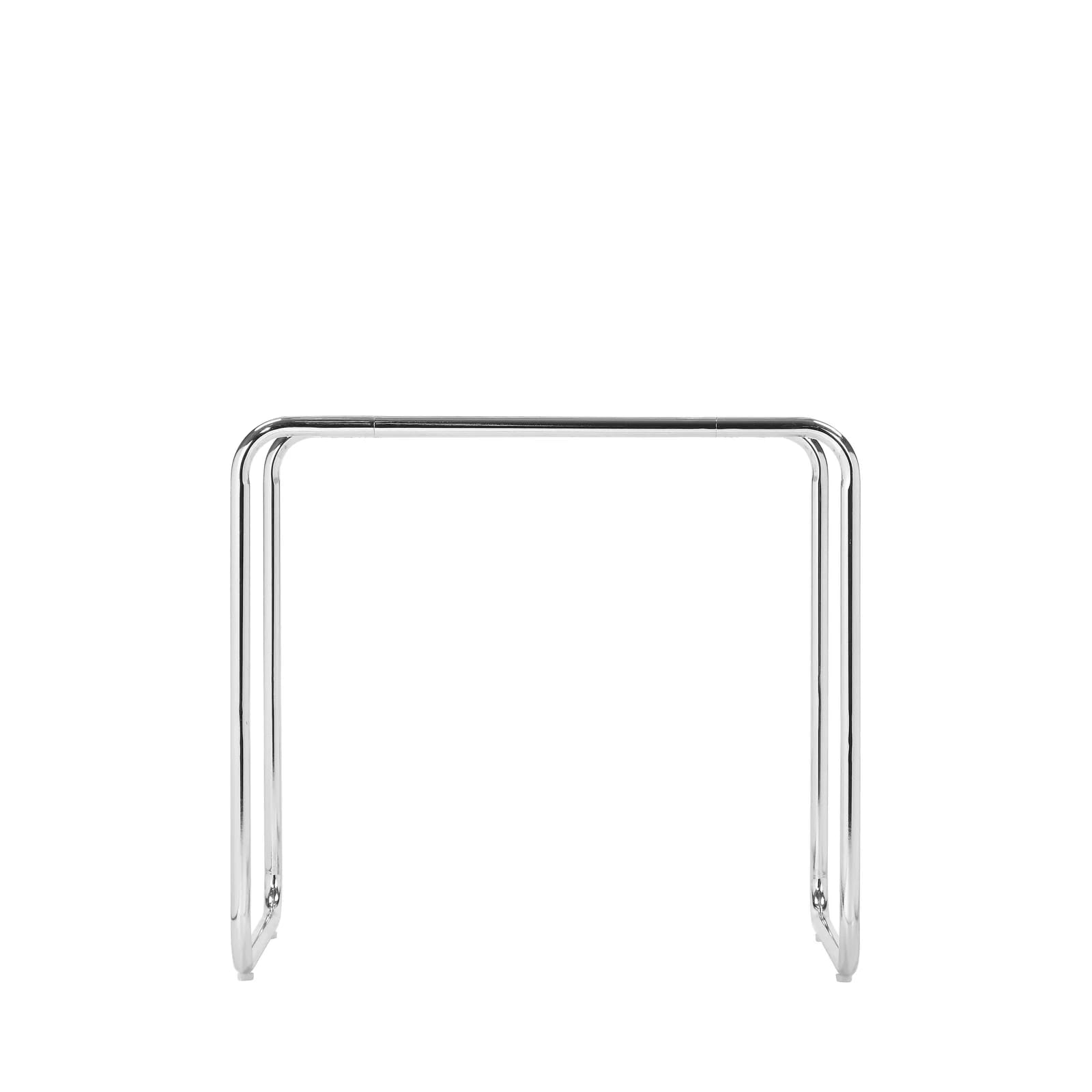 Table d'appoint Rika en verre et chrome
