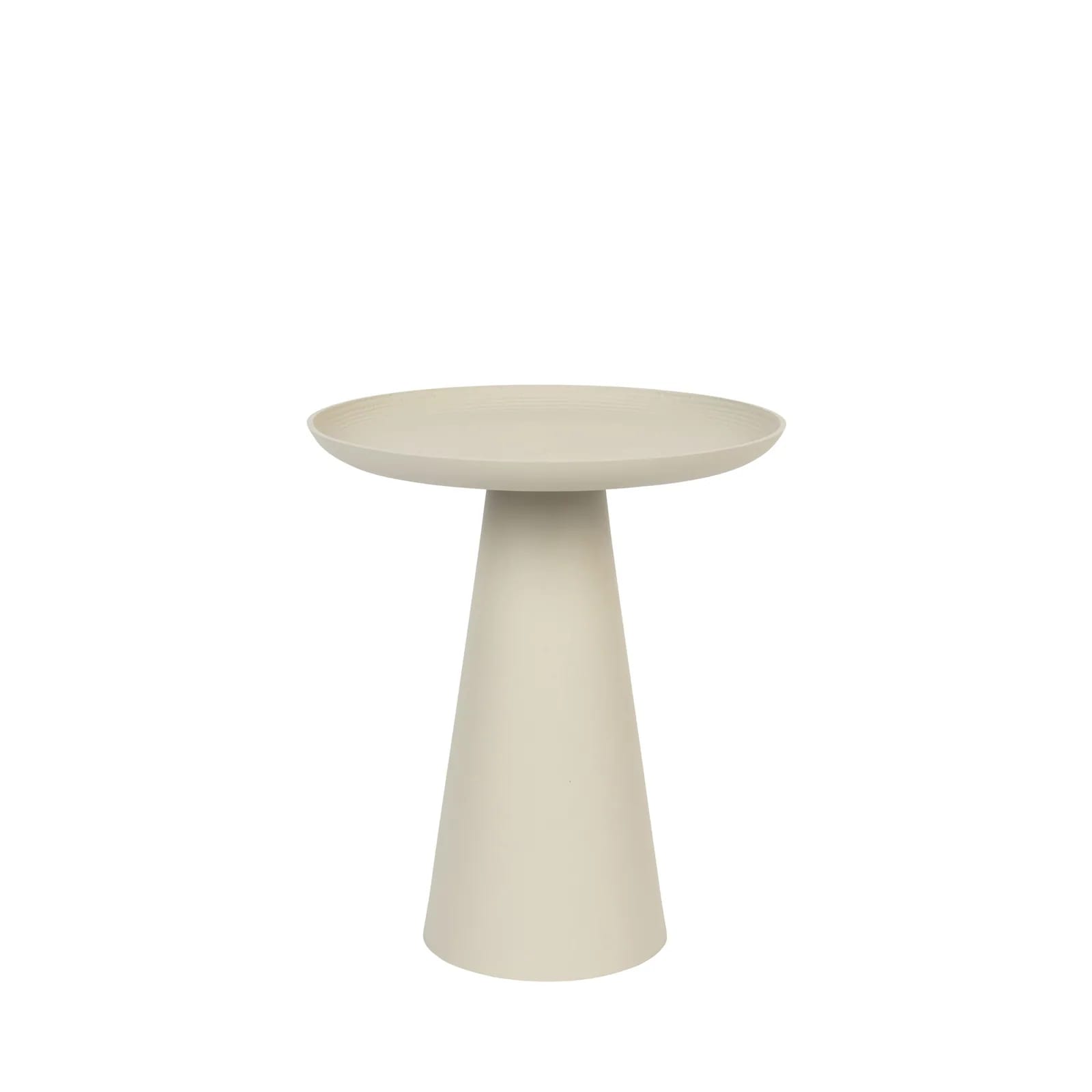 Table d'appoint Ringar en aluminium ivoire