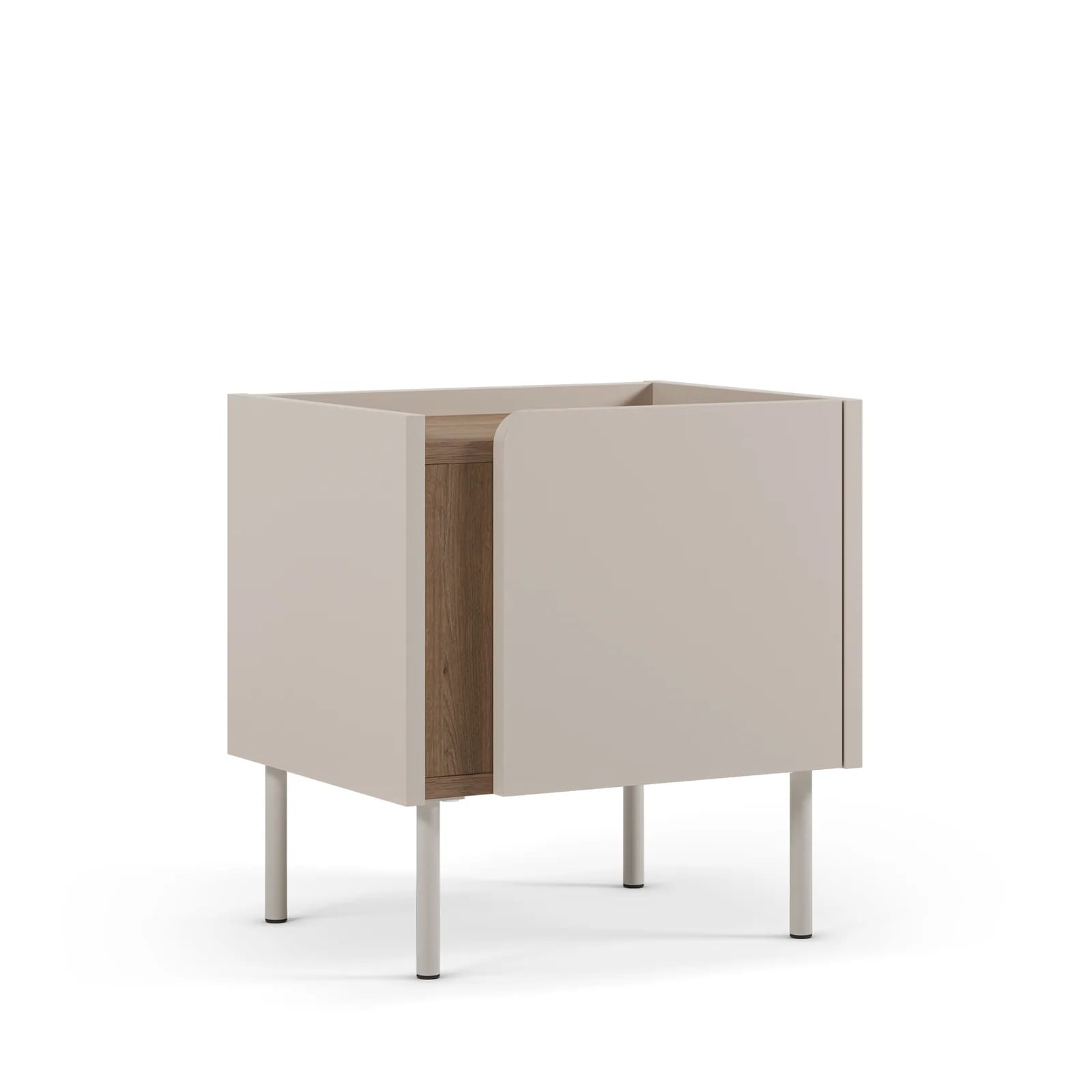 Piètement métal fin de la table de chevet Boxy