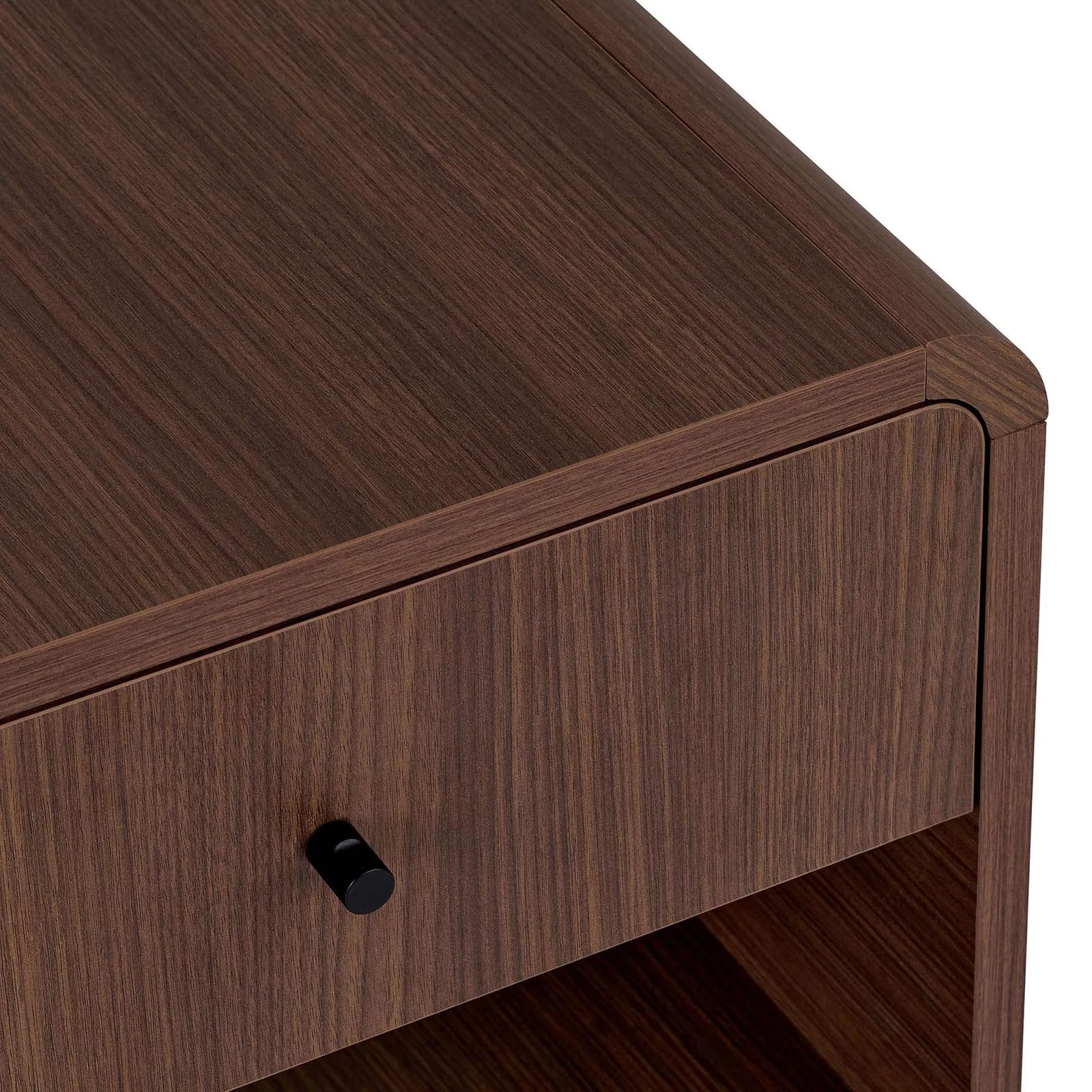 Table de chevet Milano aux bords arrondis