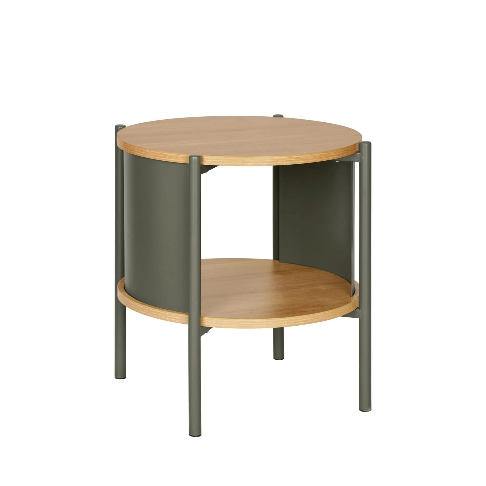 Table de chevet Paco utilisée en bout de canapé