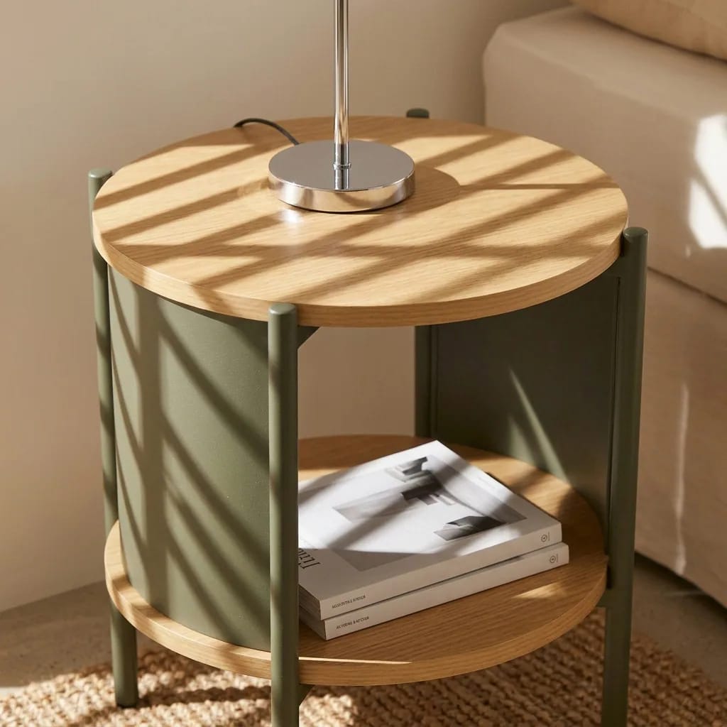 Table de chevet Paco dans une chambre